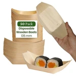 Dtocs 135MM Disposable Wooden Boat Plates 50 Pcs. Biodegradable Serving ... New. Price: $31.52.
