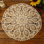 Doilies Table Placemats Handmade Crochet Cloth Round Coasters Cotton New. Price: $21.99.