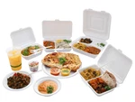 Sugarcane White Eco Friendly Plates Bowls Food Containers Biodegradable Bagasse. Price: $94.58.
