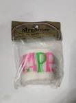 Vintage Crepe Paper Streamer Happy Birthday 2 " X 10 Yds Sealed C.a. Reed New. Price: $11.50.