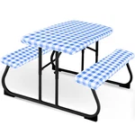 3 Pieces Picnic For Kids With Bench Covers Fitted Tablecloth ... New. Price: $29.92.