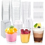 Alexpre 450-PACK Dessert Cups W/ Lids & Spoons Square/round/star 5-6 Oz New. Price: $61.64.
