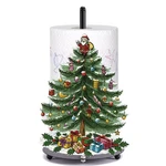 Fysuimu Christmas Paper Towel Holder Vintage Xmas Tree Metal Tissue Green New. Price: $30.25.