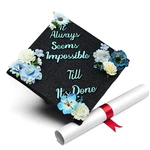 Gradwyse Black Glitter Graduation Cap Topper Flowers Decorations New. Price: $39.44.