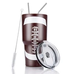 Joyclub 30OZ Tumbler Stainless Steel Double Wall Vacuum Ounces, Football New. Price: $20.51.