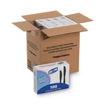 Plastic Tableware Heavy Mediumweight Knife Black 100/BOX Boxes/carton KM507 New. Price: $45.63.