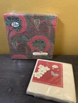 Vintage Hallmark Beverage Size & Ihr Lunch Napkins Floral Red Colorful Set New. Price: $11.39.