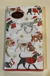 Caspari Guest Towel Napkins - Delivery Dog Christmas Holiday Pattern 15 Count New. Price: $7.95.