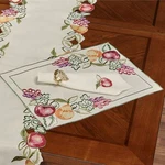 Fruitful Embroidered Oatmeal Dining Table Linens Placemat Set Of 4 New. Price: $44.00.