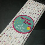 Birthday Party Paper Straws 20 Pack Drinking Celebration Event Disposable New. Price: $7.66.