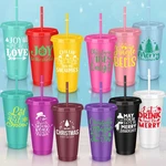 Skylety 12 Pcs Christmas Plastic Cups Bulk 3.7 X 6.8 2.1 Inches, Vivid New. Price: $27.84.