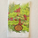 Vtg Hallmark Christmas Paper Table Cover 44 In Square Holly Berry Border Design New. Price: $16.99.