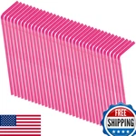 Unique Party Disposable Hot Pink Plastic Flex Straws - 11.5 50 Count Perfect New. Price: $13.56.
