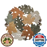 Keva Fall Placemats Set Of 4, 15" Round, Maple Leaf Cutwork, Table Decor New. Price: $33.03.