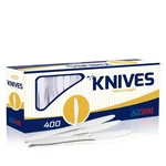 400 Pack Extra Heavyweight Disposable White Plastic Knives-heavy Duty C... New. Price: $52.31.