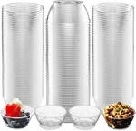 Joyserve Clear Mini Plastic Bowls - (bulk 100 Pack) 6 Oz Ounce, New. Price: $33.86.