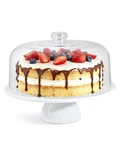 Yedio 12 Inch Porcelain Cake Stand With Dome, White Round Dessert For C... New. Price: $73.21.