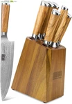 Knife Set With Block 7-PIECE, Professional 67-LAYER Damascus Super Steel Kitchen New. Price: $741.44.