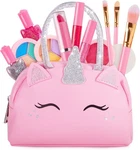 Kids Real Makeup Kit For Girls With Pink Unicorn Purse, Non Toxic Washable... New. Price: $23.42.