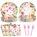 72 Pcs Tropical Luau Party Tableware Supplies, 9 Inch Aloha Hawaiian Disposab... New. Price: $14.46.
