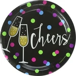 New Cheers Year's Eve Happy Cocktail Holiday Party 7" Paper Dessert Plates. Price: $9.99.