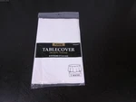 Amscan White Plastic Tablecover 84" Round 213 Cm New. Price: $5.00.