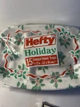Vintage Hefty Holiday Compartment Trays Foam Disposable Plates 20PK Holly New. Price: $16.99.
