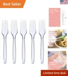 500 Clear Plastic - Heavyweight Forks, Fancy Cutlery, E... New. Price: $77.97.