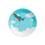 Airplane Party Disposable Paper Dessert Plates - 7 1/4", 8 Count New. Price: $11.40.