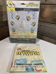 Despicable Me Minion Birthday Party Decoration Kit Plastic Tablecover 54" X 84" New. Price: $14.90.