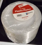 9 Inch Clear Plastic Plates 200 Bulk Pack - Disposable For Bbq Party Dinn New. Price: $43.48.