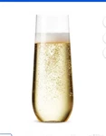 48 Pack Stemless Plastic Champagne Flutes Disposable 9 Oz Clear Toast... New. Price: $18.00.