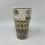 Mackenzie-childs Argyle Pattern Set Of 8 9OZ Hot/cols Paper Cups Nos Made In Usa New. Price: $19.95.