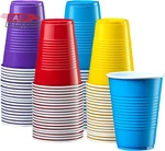 Gusto 9 Oz. - 50 Count Plastic Party Cups Disposable Assorted Colors Drinking New. Price: $13.64.