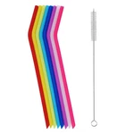 Tifanso One Size, Multicolor 8PCS Regular Straws + 1PCS Cleaning Brushes New. Price: $8.83.