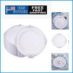 100PCS Silver Plastic Plates & White With Disposable 10.25INC... New. Price: $83.99.