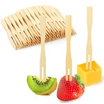 Bamboo Appetizer Forks, 3.5 Inch Mini - 400PCS, Natural New. Price: $10.52.