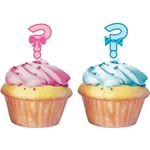 Bowtie? Gender Reveal Baby Shower Party Decoration Cupcake Toppers New. Price: $9.99.