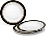 " Occasions 60 Plates Pack, Heavyweight Disposable Wedding Party Plastic New. Price: $53.79.