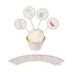Baking Party Cupcake Collars & Picks, Supplies, 100 Pieces New. Price: $12.68.