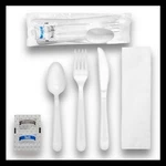 Plastic Utensils Silverware Wrapped Combo Set Bulk Variety Pack Disposable Cutle New. Price: $36.79.