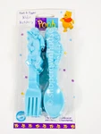 1998 Wilton Pooh & Tigger Kidz Kutlery Blue Plastic Ware 4 Forks Spoons Vtg New. Price: $8.50.