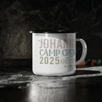 Personalized Enamel Cup, Adventure Mug, Camping Gift, Outdoor Fun, Travel New. Price: $24.55.