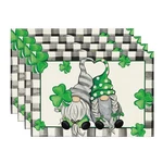Lucky Shamrock Gnome St. Patrick's Day Placemats Set Of 4, 12X18 Inch Seasonal New. Price: $20.99.