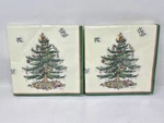 (lot Of 2) C.r. Gibson Spode Christmas Tree 20 3-PLY Lunch Napkins 12 " X New. Price: $24.99.