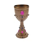 Eye-catching 8 Oz. Molded Gold Crown With Jewels Reusable Plastic Goblets 12 New. Price: $47.58.