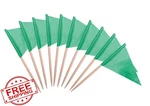 Stidsds Solid Green Cupcake Toppers Flags 100 Pcs Mini New. Price: $17.99.