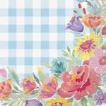 Pioneer Woman Easter Blooming Blue Plaid Floral 20 Ply Paper Dinner Napkins New. Price: $8.99.
