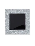 Black Square Silver Glitter Plate Chargers, Set Of 6 New. Price: $28.00.