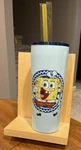 Silver Buffalo Spongebob Happy Floral Double Walled Stainless Steel Tumbler W... New. Price: $24.00.